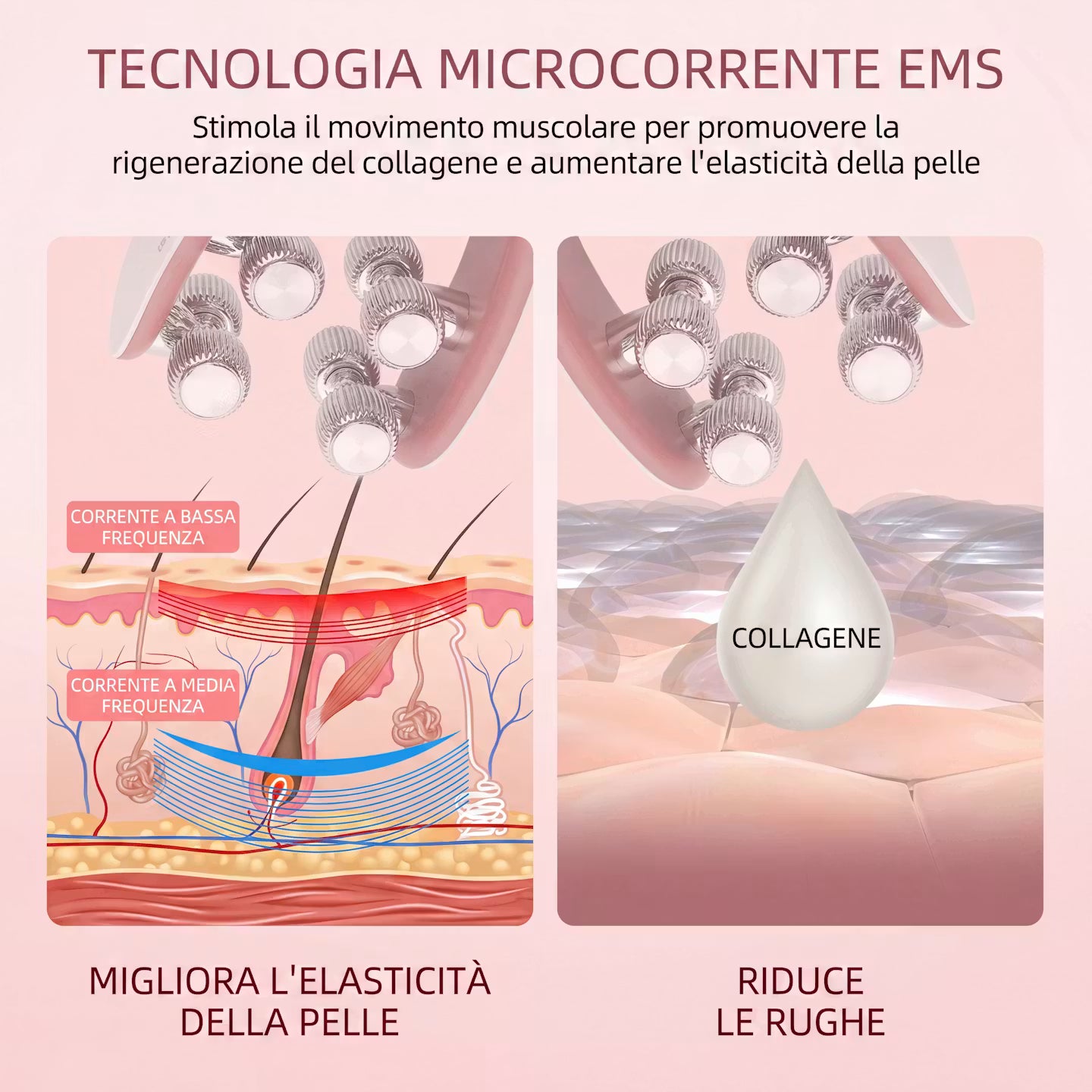 V-Roller Dispositivo di bellezza per viso e corpo per la cura della pelle