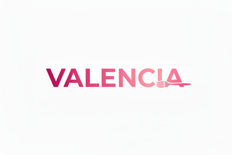 Logo Valencia in rosa